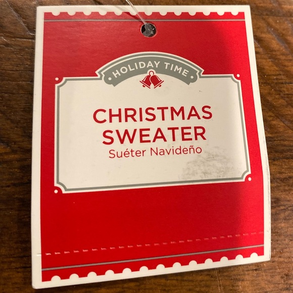 NEW Christmas Ugly Sweater blue reindeer sweater size 3X - Picture 5 of 6